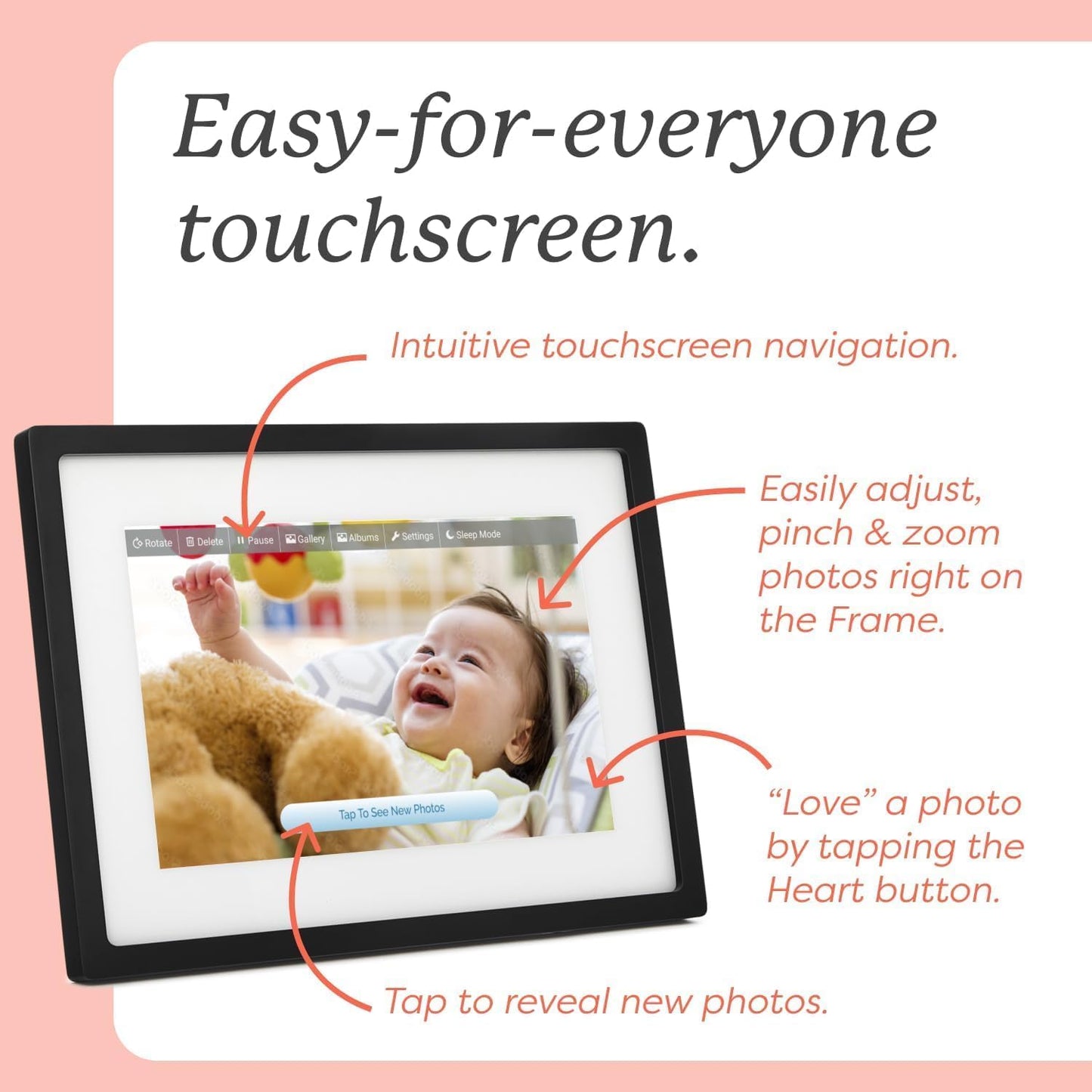 AeroPix™ - Cloud Photo Frame Intelligent Digital Wifi Touch Control