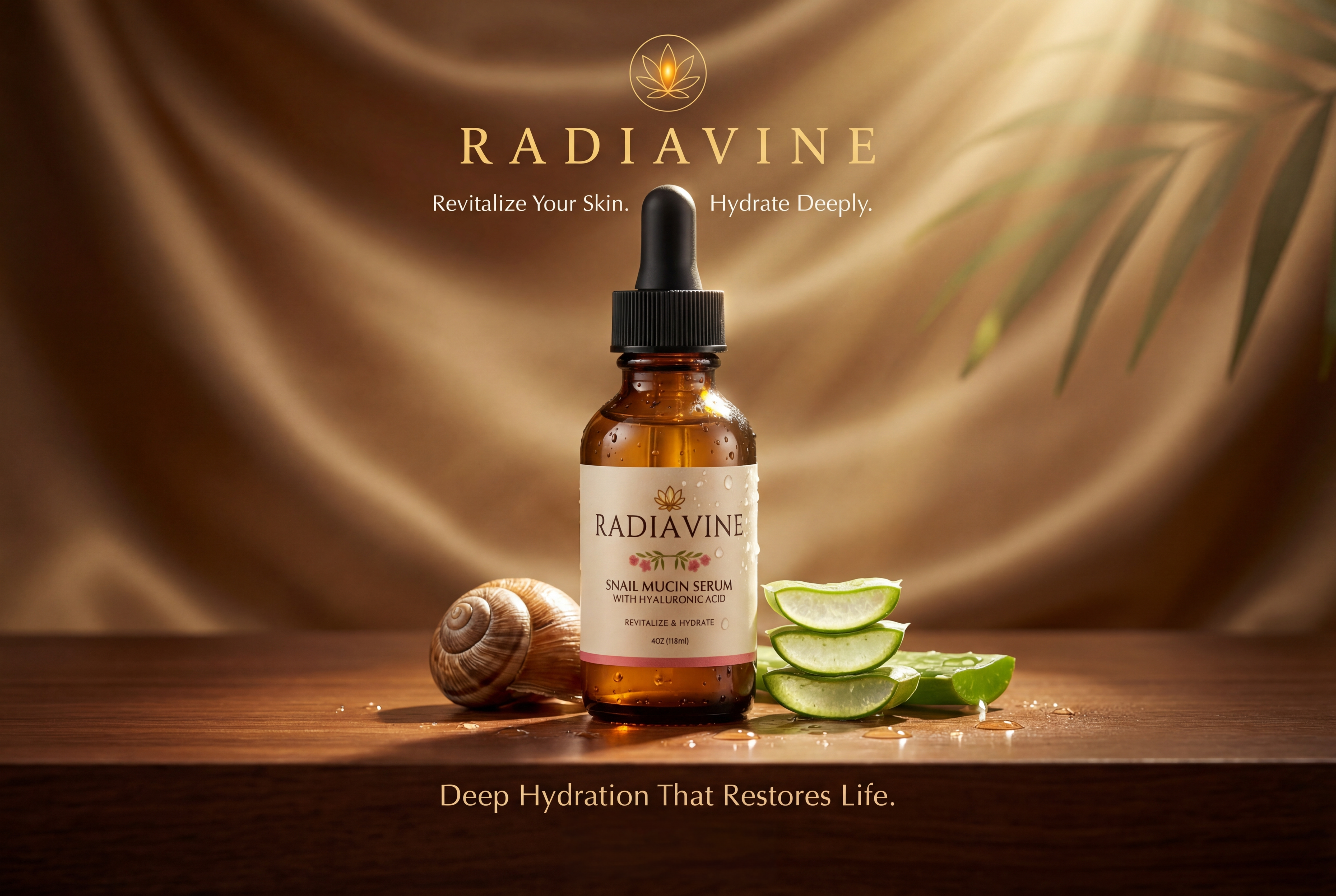 SNAIL MUCIN SERUM WITH HYALURONIC ACID